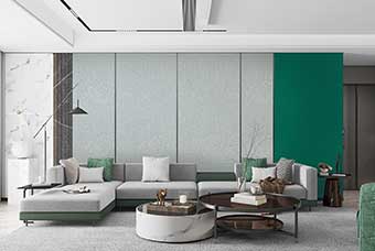 定安轻奢风格-客厅