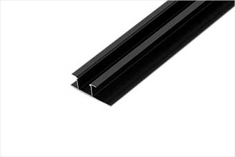 定安航空纤维墙咔铝合金带灯中条（哑黑氧化）