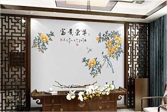 定安森佰汇航空纤维墙咔（富贵荣华）