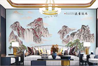 定安森佰汇航空纤维墙咔（鸿运当头）